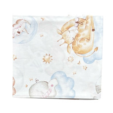 Бавовняна пелюшка Звірята на хмаринці 90/80