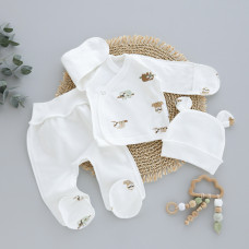 Набір 3в1: Льоля, повзунки та шапочка Лінивець (Футер - з начосом) 56 (0-3міс)