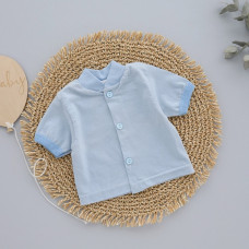 Кофтинка на ґудзиках Блакитний (Інтерлок) 56 (0-1міс)