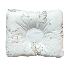 Ортопедична подушка Ведмедики Місяць Сірий