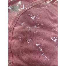 Набір 3в1: Боді, повзунки та шапочка на зав’язках Рожевий (Трансфер) 62 (1-3міс)