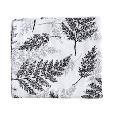 Муслінова пелюшка Листя Папороті Сірий 100/80