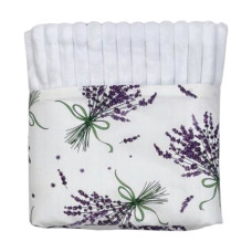 Плед без утеплення Лаванда / Білий плюш 100/80