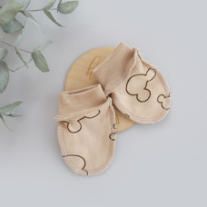Царапки Міккі Бежевий (Інтерлок) 56 (0-3міс)