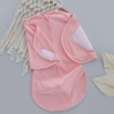 Коконпелюшка на змійці та липучці Рожевий (Рубчик) 56-62