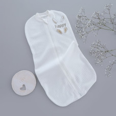 Коконпелюшка на змійці Зайчик Молочний (Рубчик) 56-62