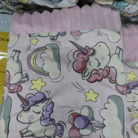 Плед плюш, без утеплення Единоріжки Рожевий / Рожевий плюш 100/80