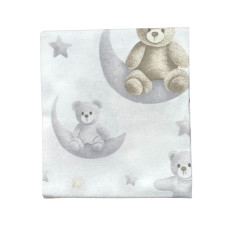 Бавовняна пелюшка Ведмедик Сірий на Місяці 90/80
