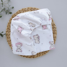 Простинка в ліжко Ведмедики Місяць Рожевий 120/60