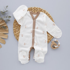 Чоловічок Ведмедик Bear (Рубчик) 56 (0-3міс)