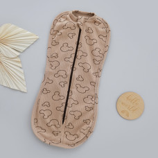 Коконпелюшка на змійці Міккі Бежевий (Рубчик) 56 (0-1міс)