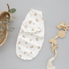 Коконпелюшка на липучці Коала Рожевий (Футер - з начосом) 56 (0-1міс)