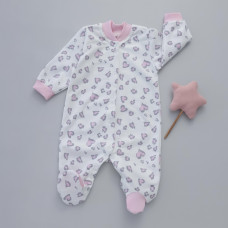 Чоловічок Сердечка Леопардовий (Футер - з начосом) 62 (3-6міс)