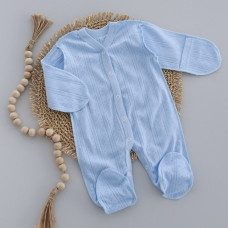 Чоловічок Блакитний (Жакард) трансфер 56 (0-3міс)