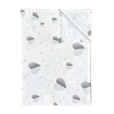 Непромокаюча пелюшка Сердечка Сірий крупні 100/70