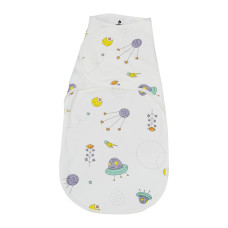 Коконпелюшка на липучці Молочний Фіолетовий (Інтерлок) 56-62