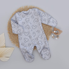 Чоловічок Міккі Сірий (Інтерлок) 62 (1-3міс)