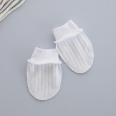 Царапки Білий (Рубчик) 56 (0-3міс)