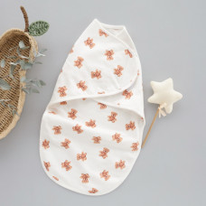 Коконпелюшка на липучці Ведмедик плюшевий (Футер - з начосом) 62 (3-6міс)