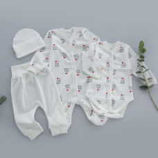 Комплект 4в1 Кохаю (Інтерлок/ Рубчик) 62 (3-6міс)