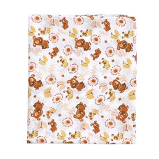 Ситцева пелюшка Собачки Коричневий 95/80