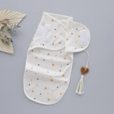 Коконпелюшка на липучці Сердечка Помаранчевий (Рубчик) 56-62 (0-3міс)