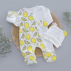 Чоловічок та шапочка Лимони (Інтерлок) 62 (1-3міс)