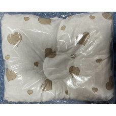 Ортопедична подушка Сердечка Бежевий на Білому