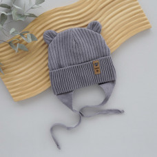 Шапка Денді Сірий (весна) 36-38 (0-1міс)