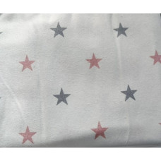 Пелюшка фланелева/байкова (Туреччина) Зірки Фіолетовий-Рожевий 90/80