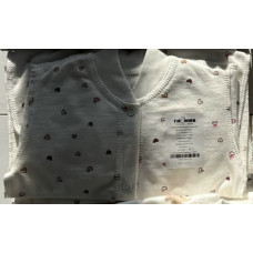 Чоловічок Сердечка Молочний (Футер- з начосом) 56 (0-3міс)