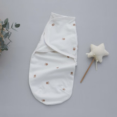 Коконпелюшка на липучці Лапки (Футер - з начосом) 56 (0-1міс)