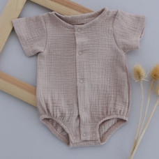 Боді мусліновий Бежевий 68 (6-9міс)