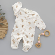 Чоловічок Коала Рожевий (Футер - з начосом) 62 (1-3міс)