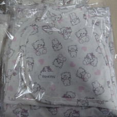 Коконпелюшка на липучці Котики Рожевий (Футер - з начосом) 56 (0-1міс)