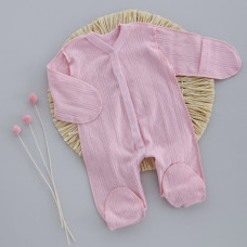 Чоловічок Рожевий (Жакард) трансфер 56 (0-3міс)