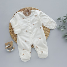 Чоловічок Лапки Бежевий Футер - з начосом) 56 (0-3міс)