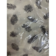 Простирадло на гумці в ліжко Пірʼїнки дрібні Сірий 120/60