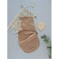 Коконпелюшка на липучці Барашка Кавовий (Футер - з начосом) 56-62