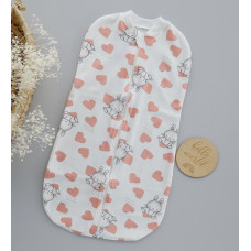 Коконпелюшка на змійці Зайчик Сердечка (Інтерлок) 56-62