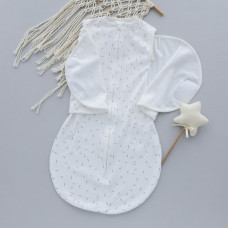 Коконпелюшка на змійці та липучці Рисочка на молочному (Рубчик) 56-62
