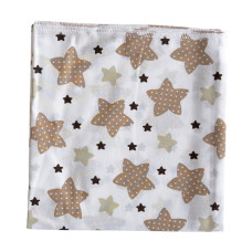 Ситцева пелюшка Зірки крупні Бежевий 95/100