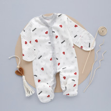 Чоловічок Сердечка Червоний-Сірий (Рубчик) 56 (0-3міс)