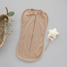 Коконпелюшка на змійці Кавовий (Рубчик) 56 (0-1міс)