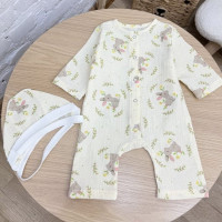 Мусліновий Чоловічок та шапочка Зайчик гілочки 56 (0-1міс)