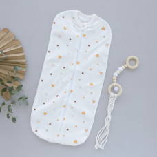 Коконпелюшка на змійці Сердечка Помаранчевий (Рубчик) 56 (0-3міс)