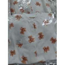 Чоловічок Ведмедики плюшевий (Футер - з начосом) 56 (0-3міс)