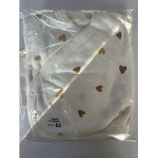 Набір 4в1: Чоловічок, льоля, повзунки, шапочка Сердечка Бежевий (Футер - з начосом) 62 (3-6міс)