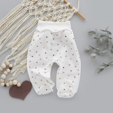 Повзунки Сердечка дрібні Фіолетовий (Футер - з начосом) 56 (0-1міс)