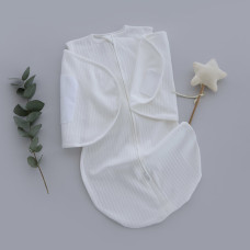 Коконпелюшка на змійці та липучці Молочний (Рубчик) 68-74